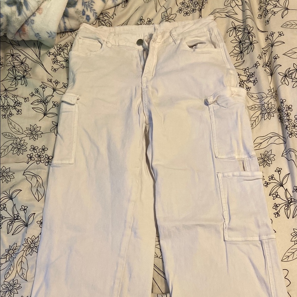 Amazon White Straight Leg Jeans